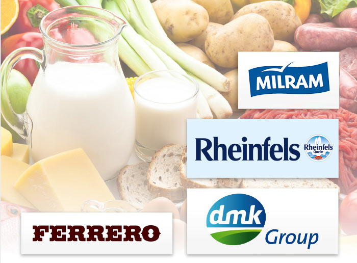 Rheinfels Quelle Ferrero dmk Group Logos Marken